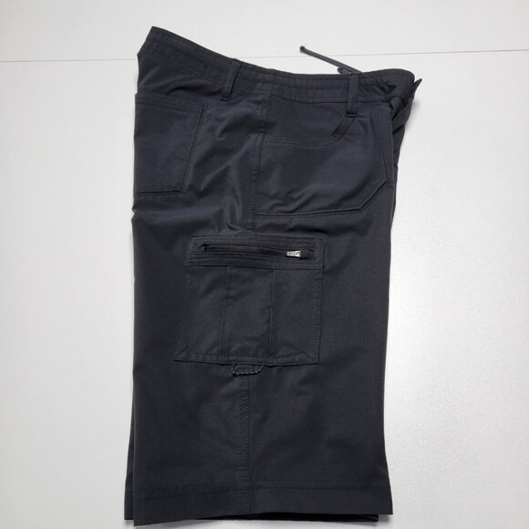 Kuhl Horizn Black Bermuda Cargo Roll Up Hiking Shorts UPF 50+ Quick Dry Size 2 - Picture 4 of 16